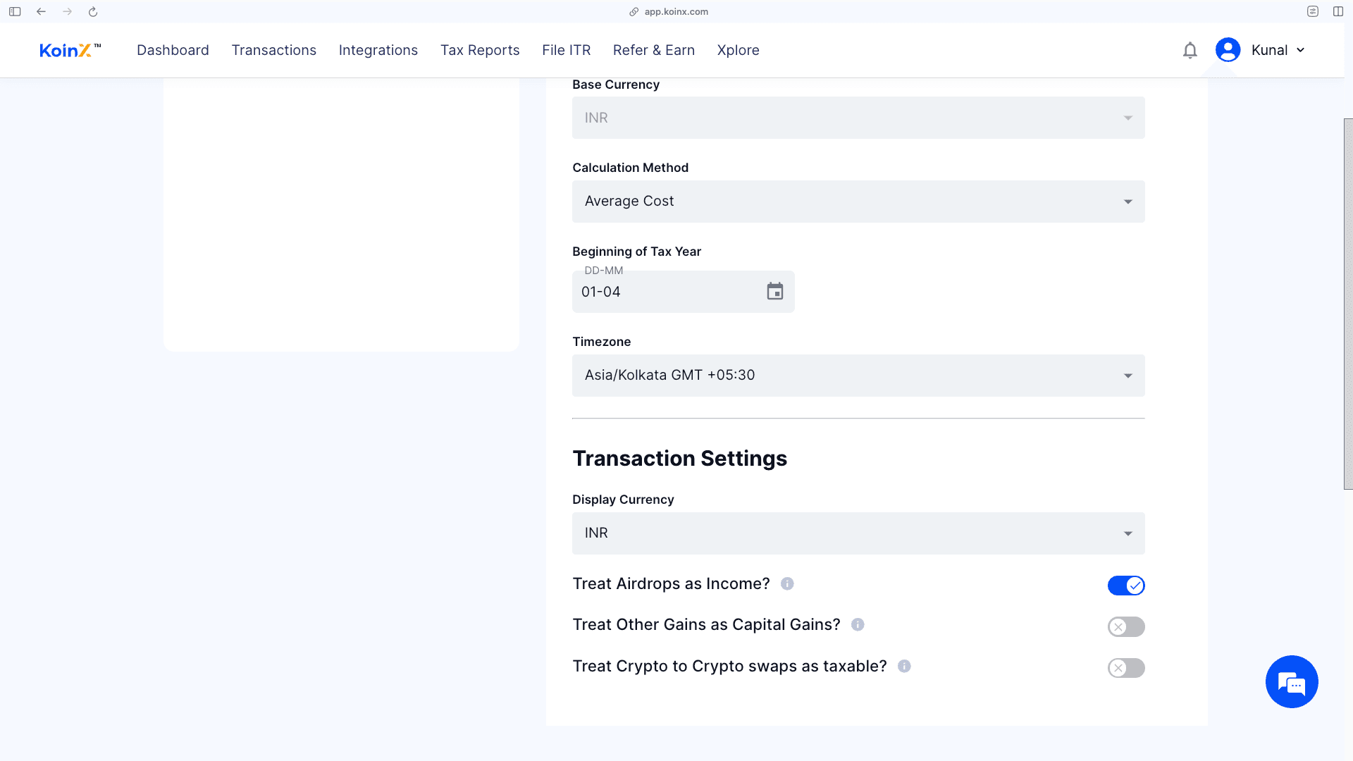 Crypto_To_Crypto_Setting