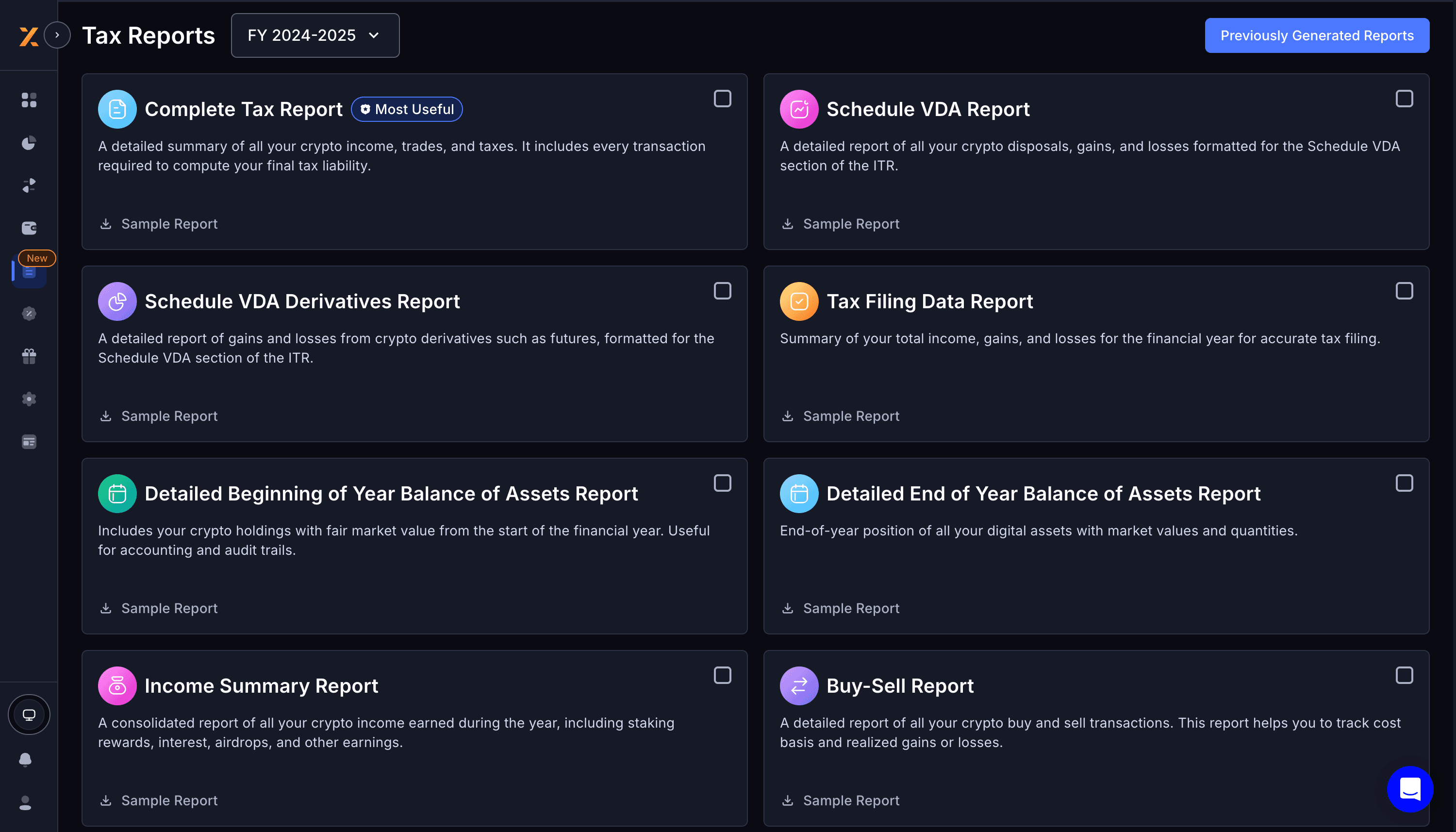 Tax Reports Hub Screenshot