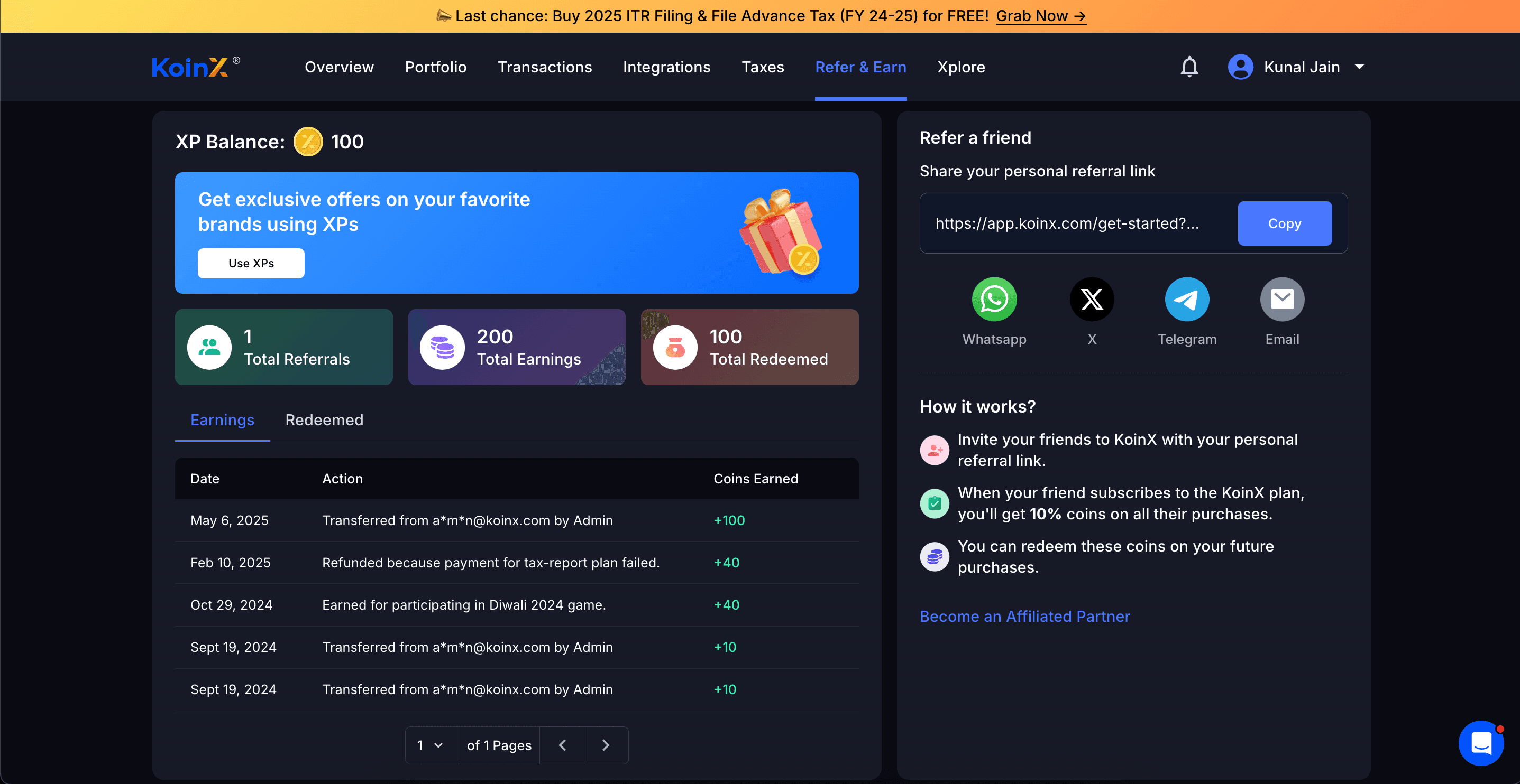 Refer & Earn v2